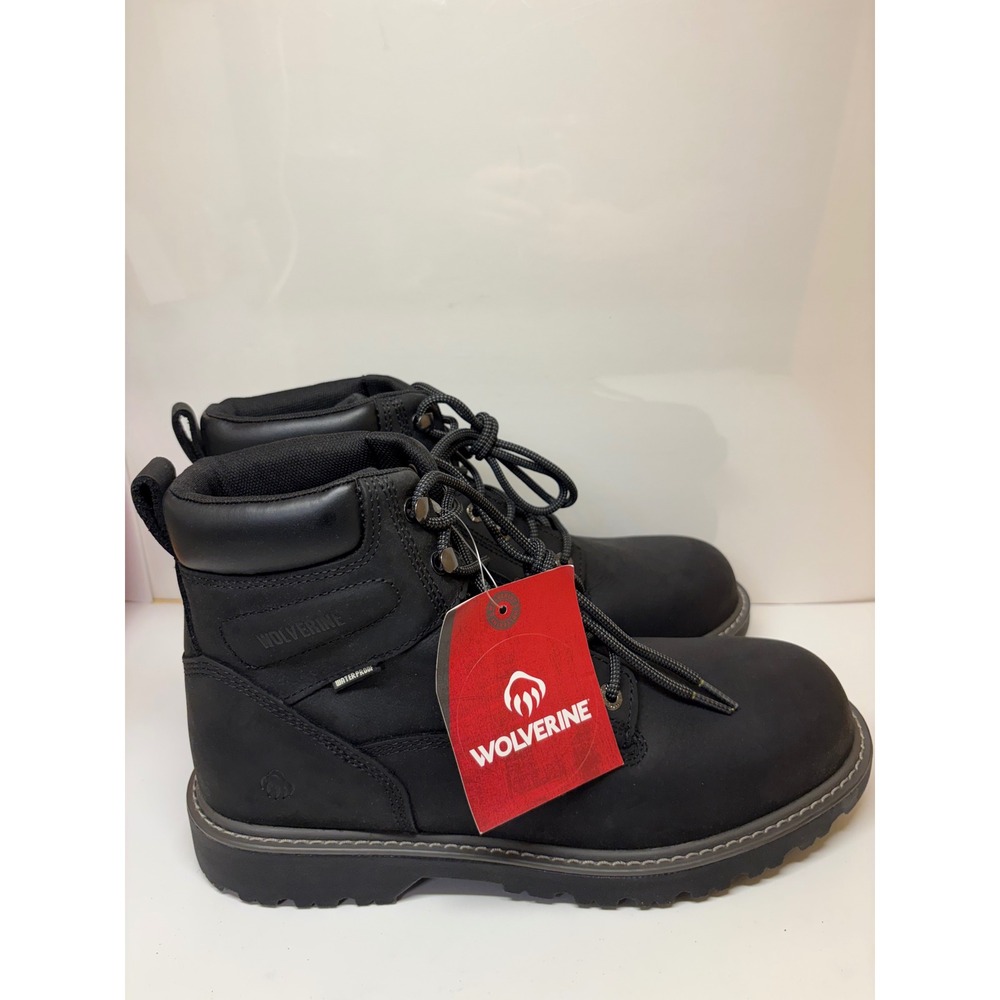 Wolverine Floorhand WP Mens 12 EW Black Leather Steel Toe Work Boots W10694